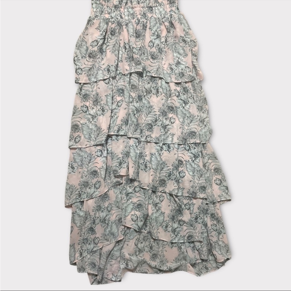 MISA Los Angeles Pink Floral Valeria Halter Midi Dress - Picture 10 of 10
